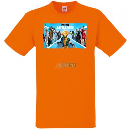 Game fan Nexus War - Hősök, Vasember, Groot - Fortnite stílus -B gyerek rövid ujjú póló