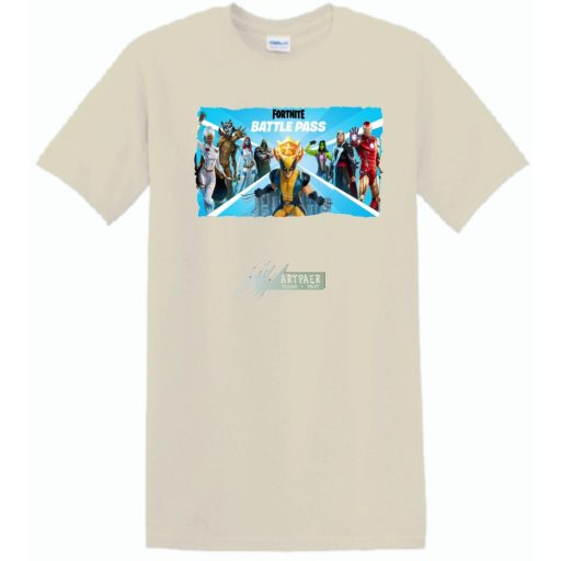 Game fan Nexus War - Hősök, Vasember, Groot - Fortnite stílus -B férfi rövid ujjú póló