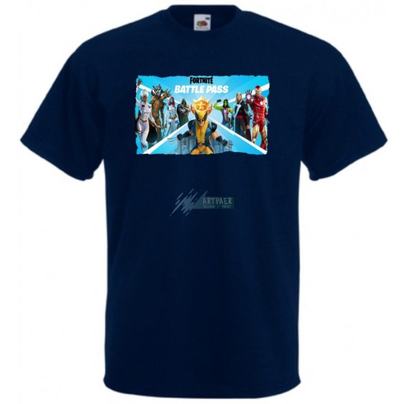 Game fan Nexus War - Hősök, Vasember, Groot - Fortnite stílus -B férfi rövid ujjú póló