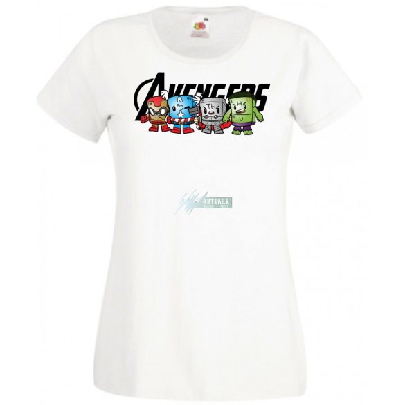 Humor Periódus Tábla elemei - Avengers női rövid ujjú póló