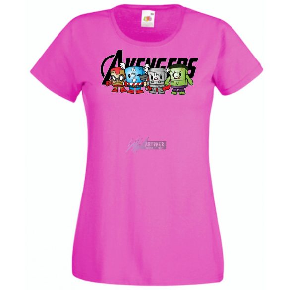 Humor Periódus Tábla elemei - Avengers női rövid ujjú póló