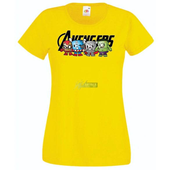 Humor Periódus Tábla elemei - Avengers női rövid ujjú póló