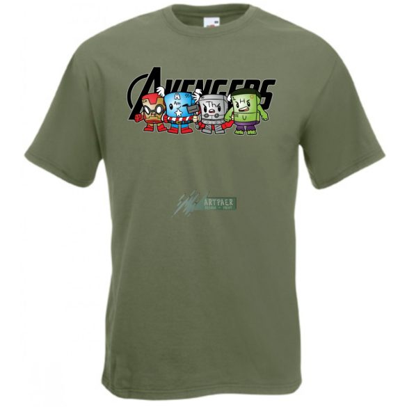 Humor Periódus Tábla elemei - Avengers férfi rövid ujjú póló