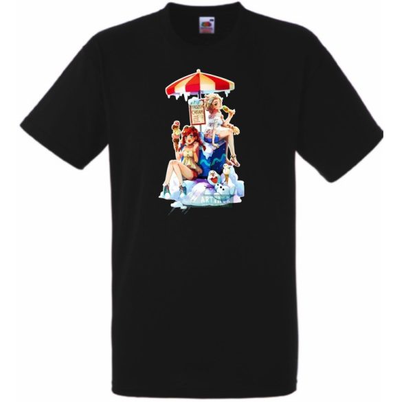 Humor Frozen Ice - Fagyizó Anna Elsa Olaf gyerek rövid ujjú póló