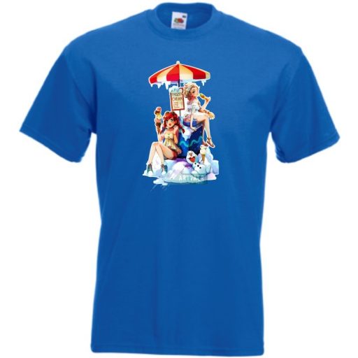 Humor Frozen Ice - Fagyizó Anna Elsa Olaf gyerek rövid ujjú póló