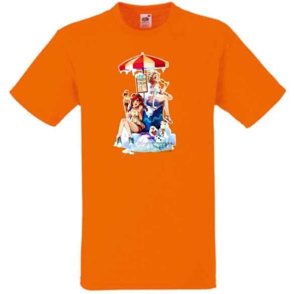 Humor Frozen Ice - Fagyizó Anna Elsa Olaf gyerek rövid ujjú póló