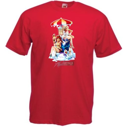 Humor Frozen Ice - Fagyizó Anna Elsa Olaf gyerek rövid ujjú póló