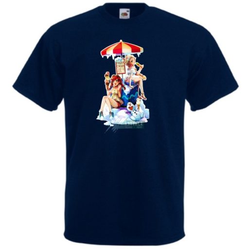 Humor Frozen Ice - Fagyizó Anna Elsa Olaf gyerek rövid ujjú póló