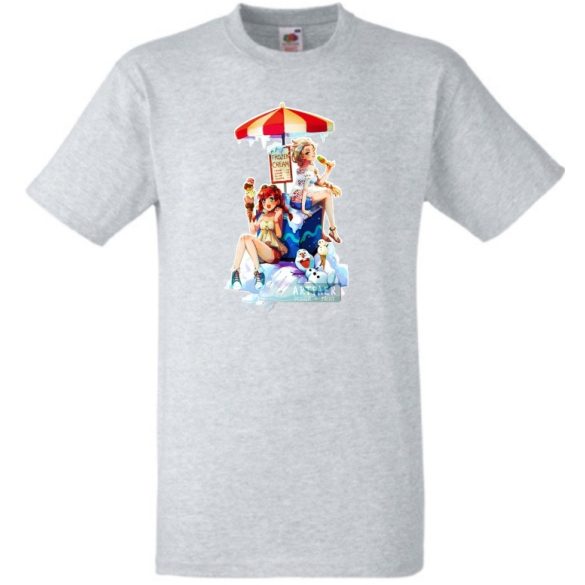 Humor Frozen Ice - Fagyizó Anna Elsa Olaf gyerek rövid ujjú póló