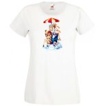 Humor Fozen Ice - Fagyizó Anna Elsa Olaf női rövid ujjú póló