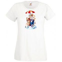   Humor Fozen Ice - Fagyizó Anna Elsa Olaf női rövid ujjú póló