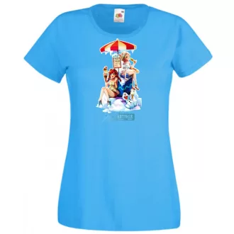   Humor Fozen Ice - Fagyizó Anna Elsa Olaf női rövid ujjú póló