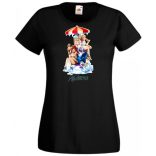 Humor Fozen Ice - Fagyizó Anna Elsa Olaf női rövid ujjú póló