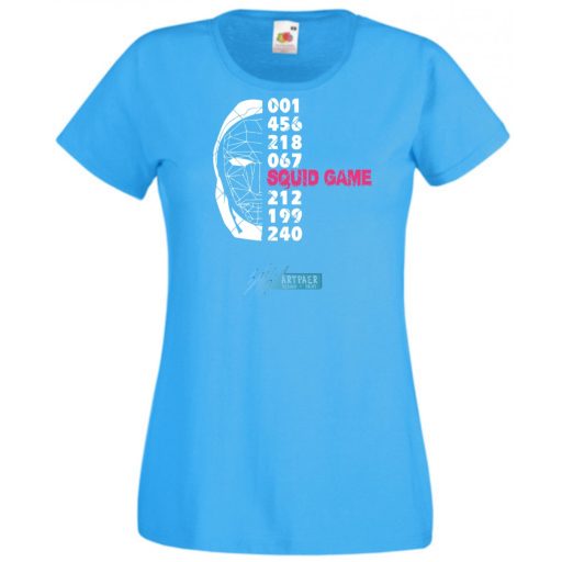 Nyerd meg az életed - Maszk -C - Squid Game stílus női rövid ujjú póló