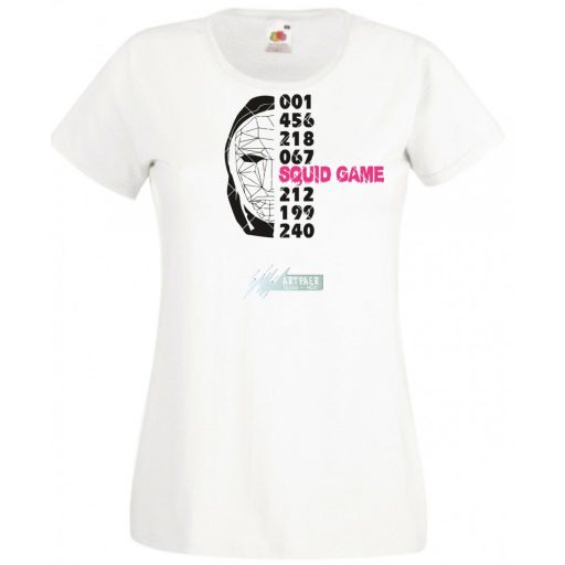 Nyerd meg az életed - Maszk -C - Squid Game stílus női rövid ujjú póló