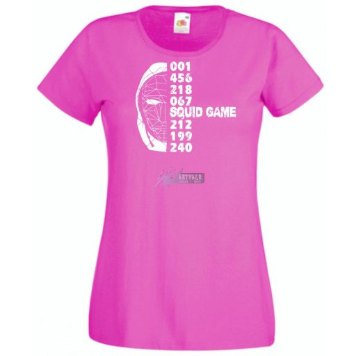Nyerd meg az életed - Maszk -C - Squid Game stílus női rövid ujjú póló
