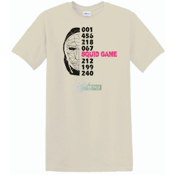 Nyerd meg az életed - Maszk -C - Squid Game stílus férfi rövid ujjú póló