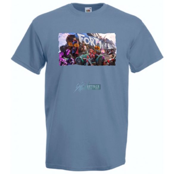 Game fan - Hősök, Dr Stone - Fortnite stílus -A férfi rövid ujjú póló