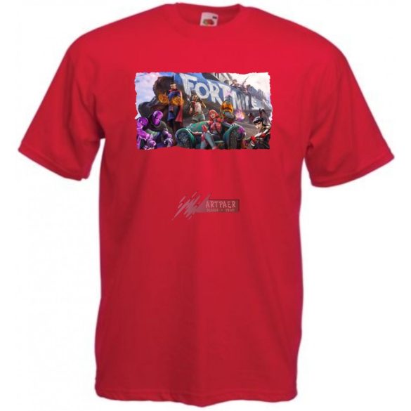 Game fan - Hősök, Dr Stone - Fortnite stílus -A férfi rövid ujjú póló