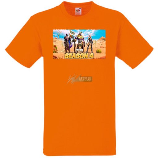  Game fan Egyiptomban - Fortnite Chapter 4_4 gyerek rövid ujjú póló