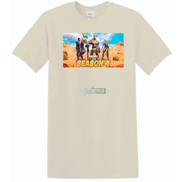  Game fan Egyiptomban - Fortnite Chapter 4_4 férfi rövid ujjú póló