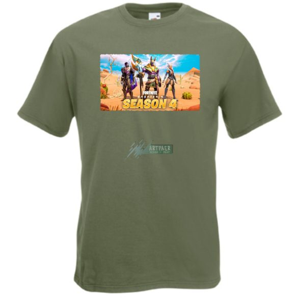  Game fan Egyiptomban - Fortnite Chapter 4_4 férfi rövid ujjú póló