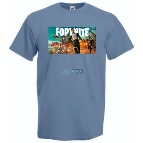  Game fan - Fortnite stílus Chapter 4_4 férfi rövid ujjú póló