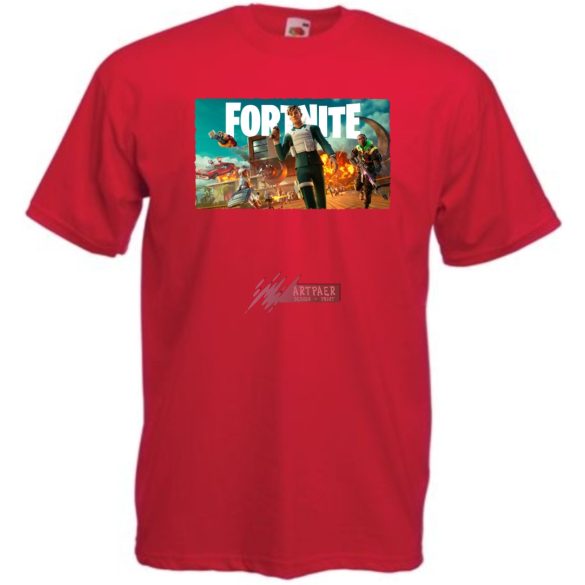  Game fan - Fortnite stílus Chapter 4_4 férfi rövid ujjú póló