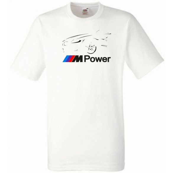 Autó fan contur BMW Motorsport minima férfi rövid ujjú póló
