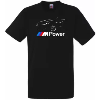   Autó fan contur BMW Motorsport minima férfi rövid ujjú póló