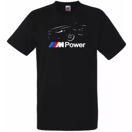 Autó fan contur BMW Motorsport minima férfi rövid ujjú póló