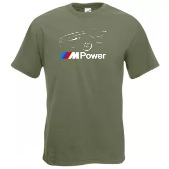   Autó fan contur BMW Motorsport minima férfi rövid ujjú póló