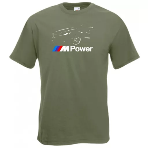 Autó fan contur BMW Motorsport minima férfi rövid ujjú póló