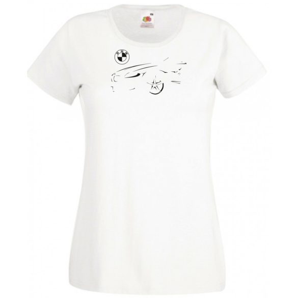 Autó fan contur BMW minima női rövid ujjú póló