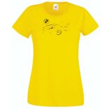 Autó fan contur BMW minima női rövid ujjú póló