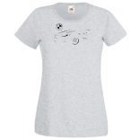 Autó fan contur BMW minima női rövid ujjú póló