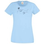 Autó fan contur BMW minima női rövid ujjú póló