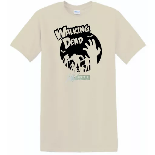 Zombik - Élőhalott stencil férfi rövid ujjú póló