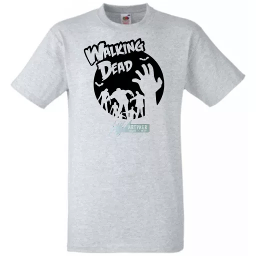 Zombik - Élőhalott stencil férfi rövid ujjú póló