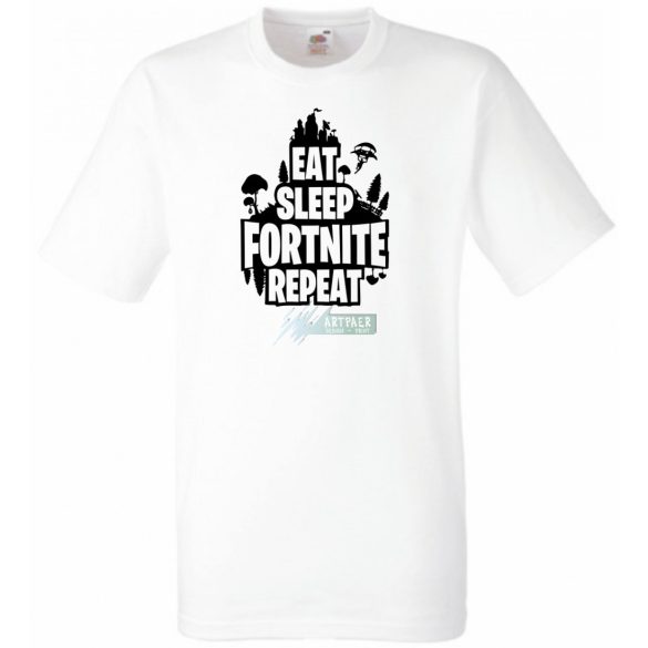 Game minima -B Eat Sleep Fortnite Repeat gyerek rövid ujjú póló