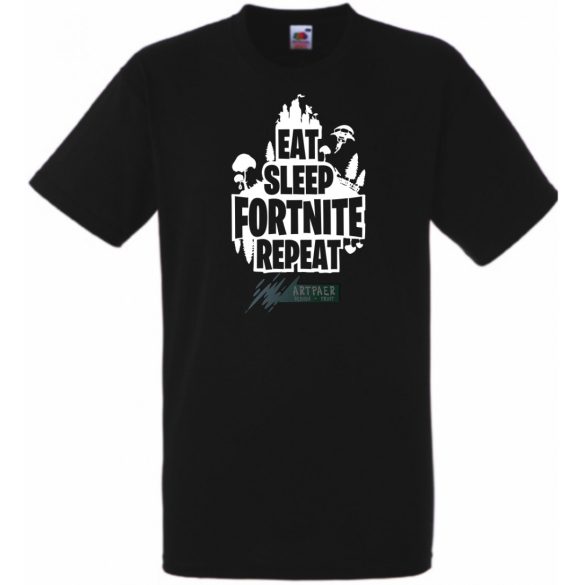 Game minima -B Eat Sleep Fortnite Repeat gyerek rövid ujjú póló