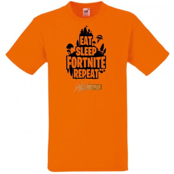 Game minima -B Eat Sleep Fortnite Repeat gyerek rövid ujjú póló
