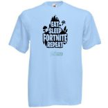 Game minima -B Eat Sleep Fortnite Repeat gyerek rövid ujjú póló