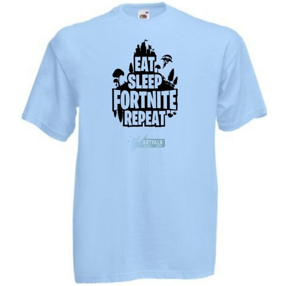 Game minima -B Eat Sleep Fortnite Repeat gyerek rövid ujjú póló