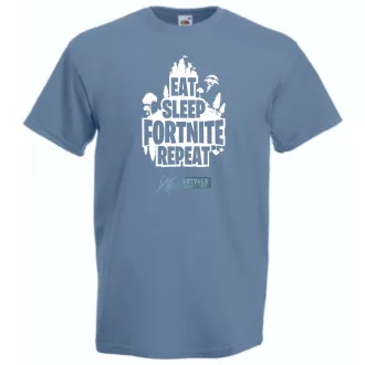   Game minima -B Eat Sleep Fortnite Repeat férfi rövid ujjú póló