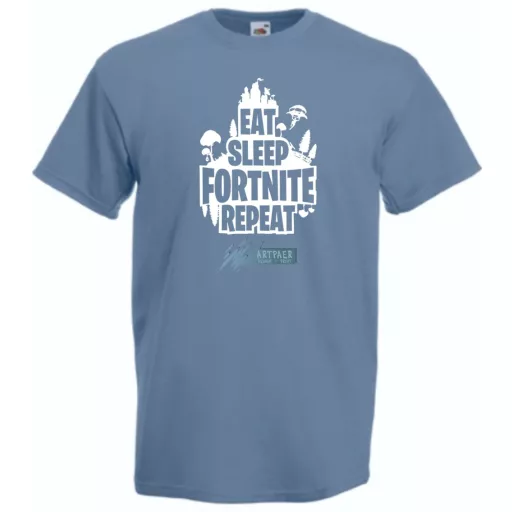 Game minima -B Eat Sleep Fortnite Repeat férfi rövid ujjú póló