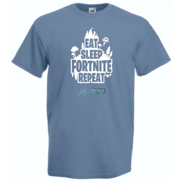 Game minima -B Eat Sleep Fortnite Repeat férfi rövid ujjú póló