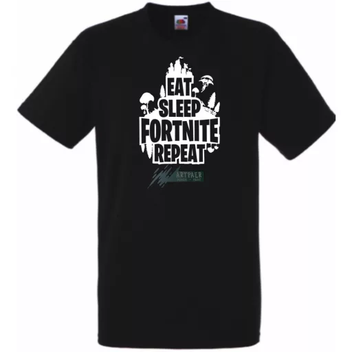 Game minima -B Eat Sleep Fortnite Repeat férfi rövid ujjú póló