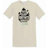 Game minima -B Eat Sleep Fortnite Repeat férfi rövid ujjú póló