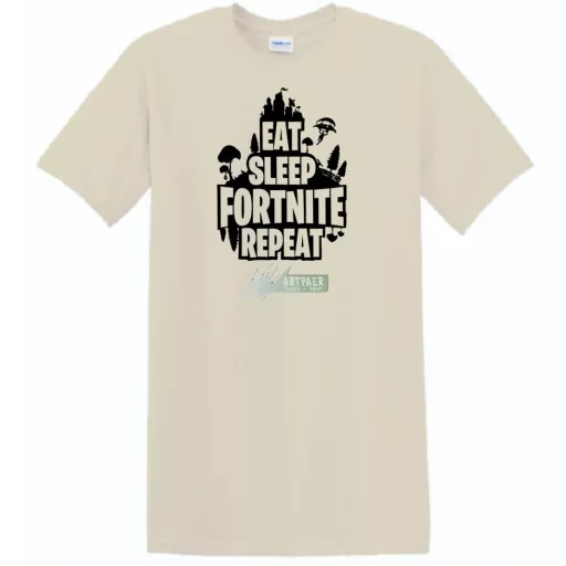 Game minima -B Eat Sleep Fortnite Repeat férfi rövid ujjú póló